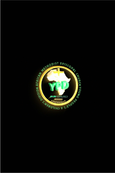 Volumetric light burst still from YPD Mokone Conference logo reveal