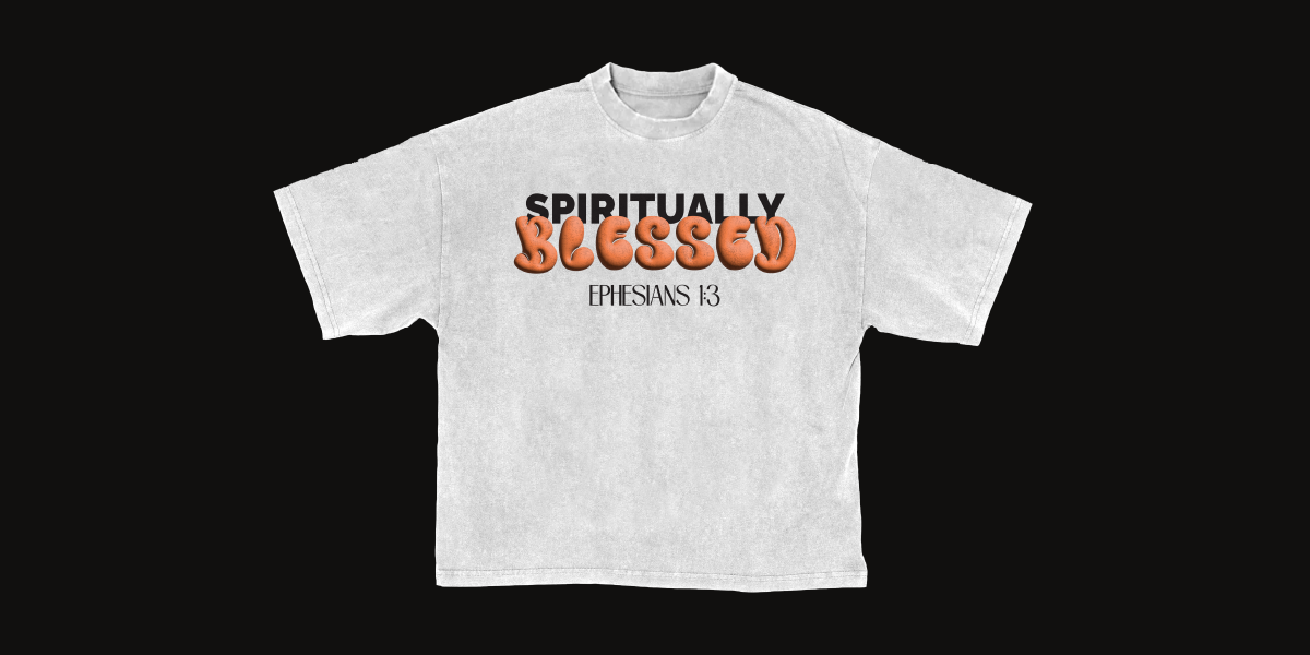 Christian merchandise typography design