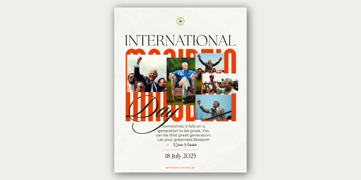4M Celebrates Nelson Mandela Day poster design